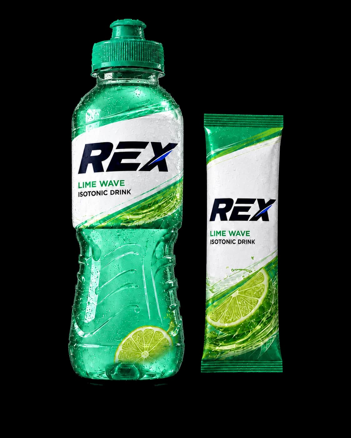 Botella y stick REX Lime Wave