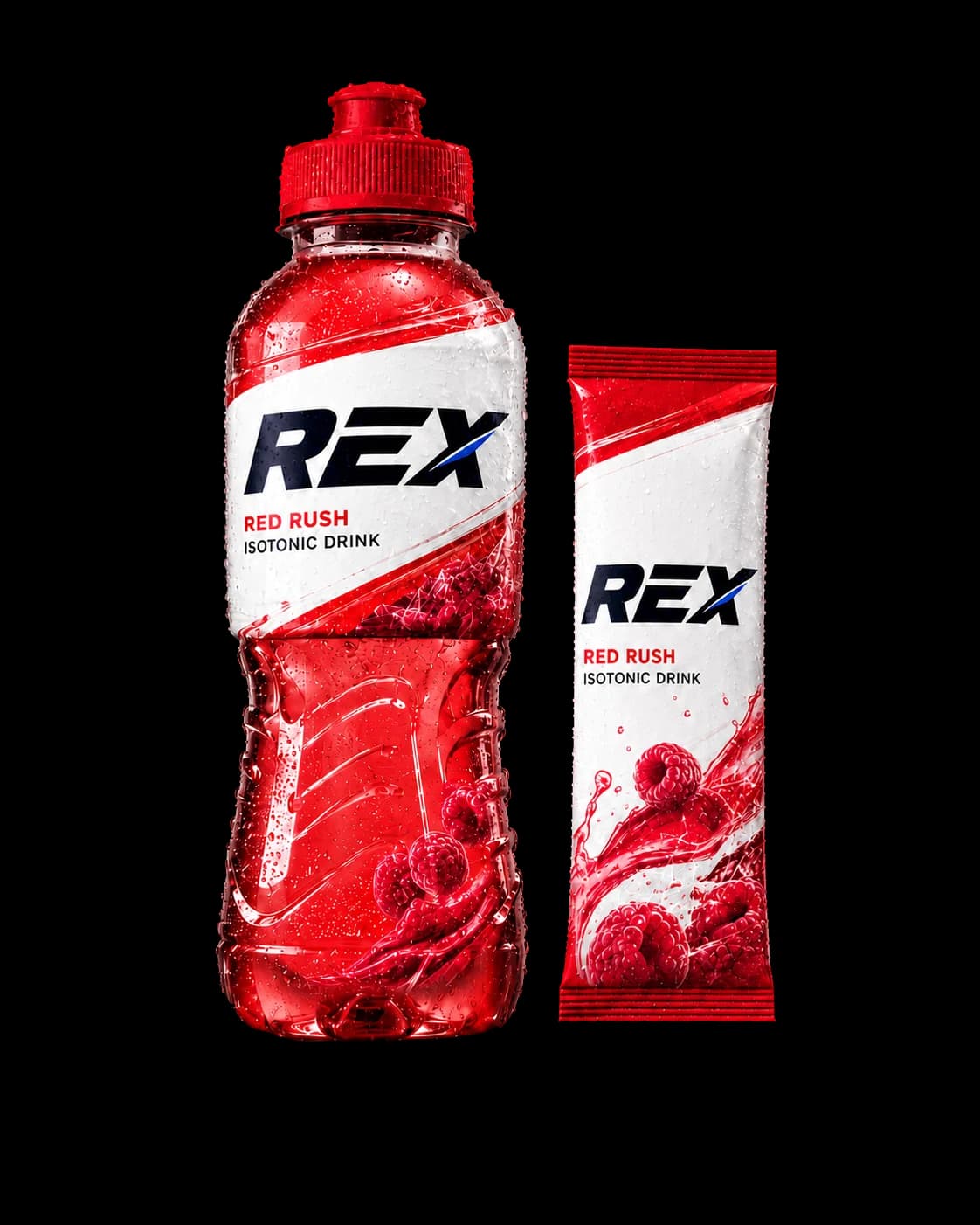 Botella y stick REX Red Rush